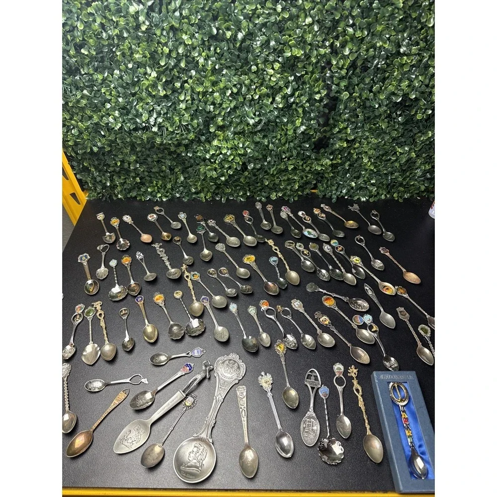 Vintage Souvenir Spoons Lot Of 70+ Collectible